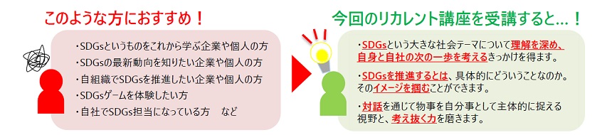今回のリカレント講座を受講すると…