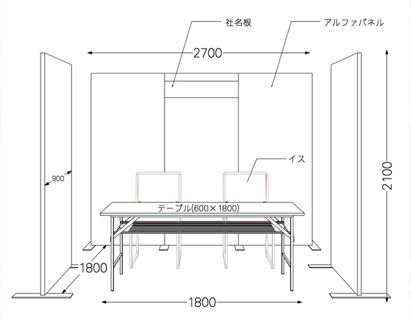 ブースサイズ