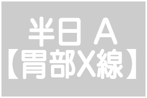 半日人間ドックA【胃部X線】